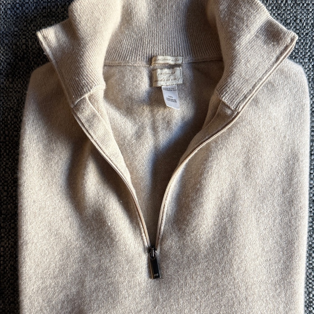 Massimo Alba 100% Cashmere Men’s Tan Sweater - Picture 2 of 5